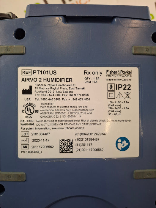 Fisher & Paykel Airvo 2 Humidified High Flow Therapy Unit