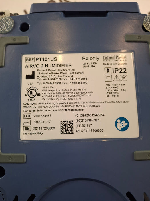 Fisher & Paykel Airvo 2 Humidified High Flow Therapy Unit