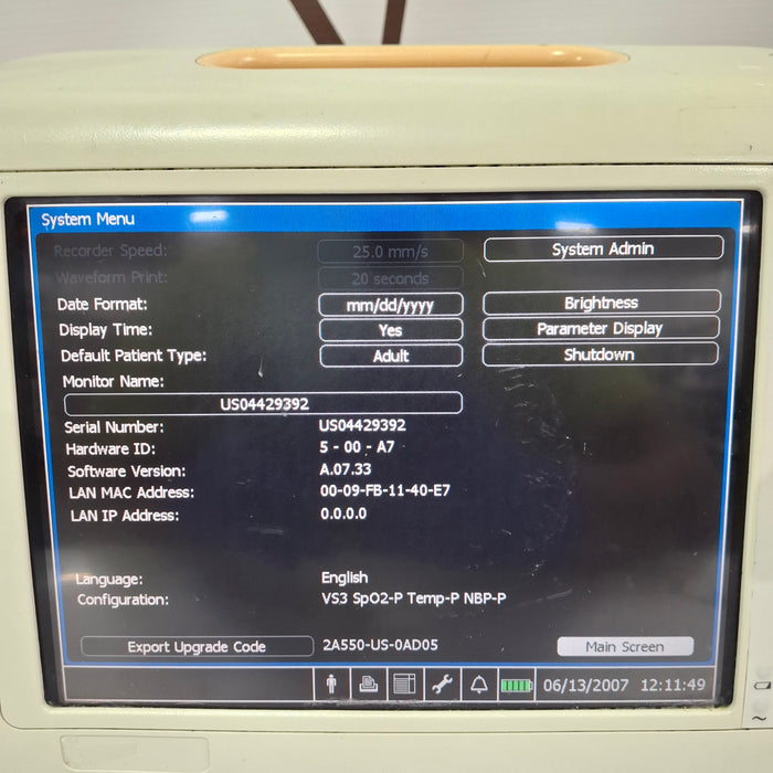 Philips Suresigns VS3 Vital Signs Monitor