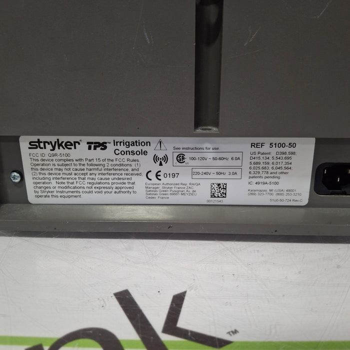 Stryker TPS Irrigation Console