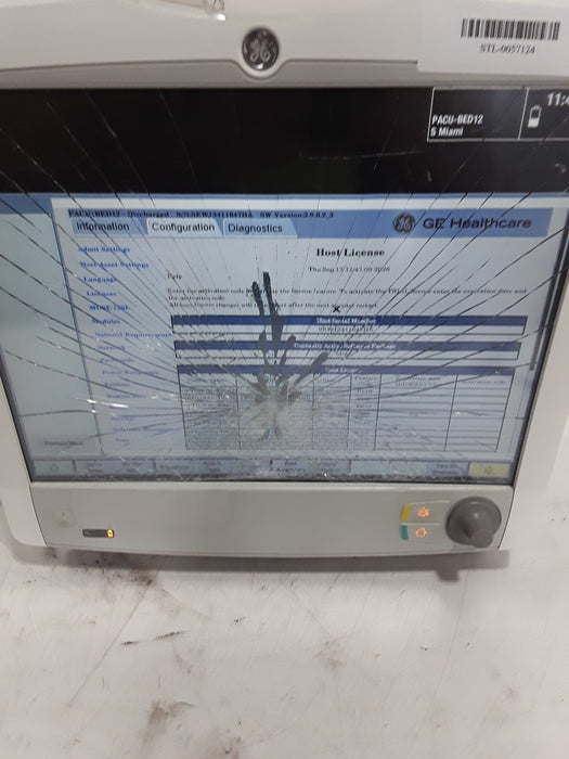 GE Healthcare Carescape B650 Post Anesthesia Care Patient Monitor