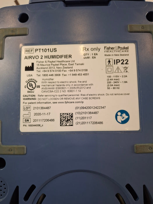 Fisher & Paykel Airvo 2 Humidified High Flow Therapy Unit