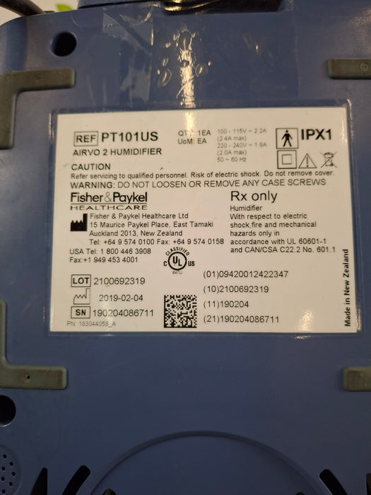 Fisher & Paykel Airvo 2 Humidified High Flow Therapy Unit