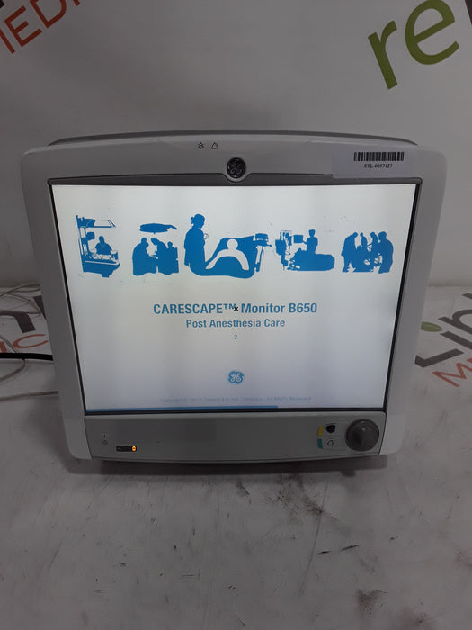 GE Healthcare Carescape B650 Post Anesthesia Care Patient Monitor