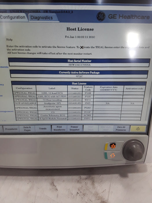 GE Healthcare Carescape B650 Post Anesthesia Care Patient Monitor