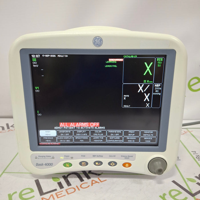 GE Healthcare Dash 4000 - GE/Nellcor SpO2 Patient Monitor