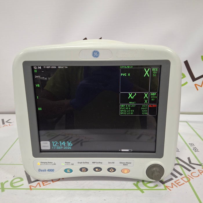 GE Healthcare Dash 4000 - GE/Nellcor SpO2 Patient Monitor