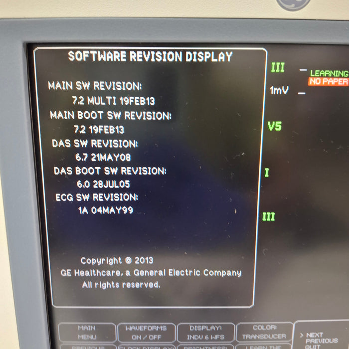 GE Healthcare Dash 4000 - GE/Nellcor SpO2 Patient Monitor