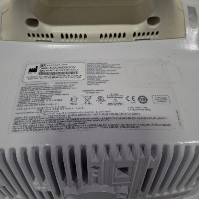 GE Healthcare Dash 4000 - GE/Nellcor SpO2 Patient Monitor