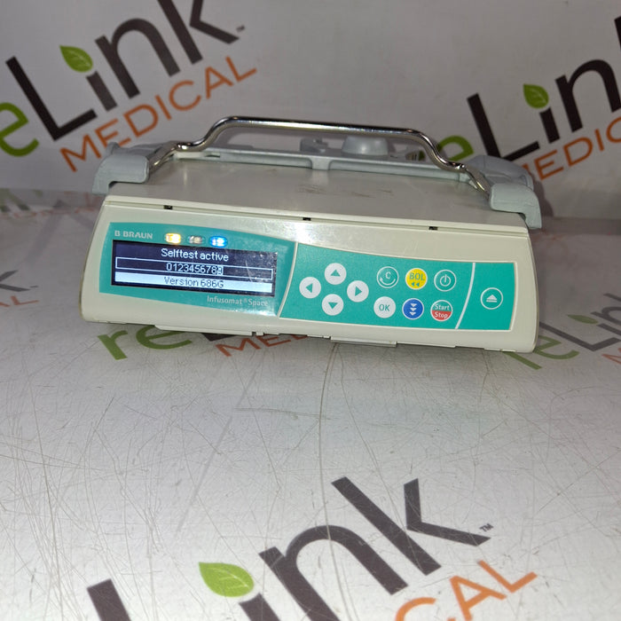 B. Braun Infusomat Space w/Pole Clamp & AC Adapter Infusion Pump