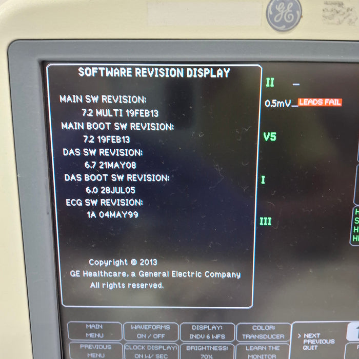 GE Healthcare Dash 4000 - GE/Nellcor SpO2 Patient Monitor