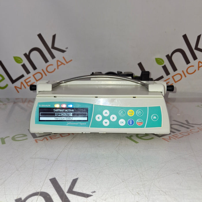B. Braun Infusomat Space w/Pole Clamp & AC Adapter Infusion Pump