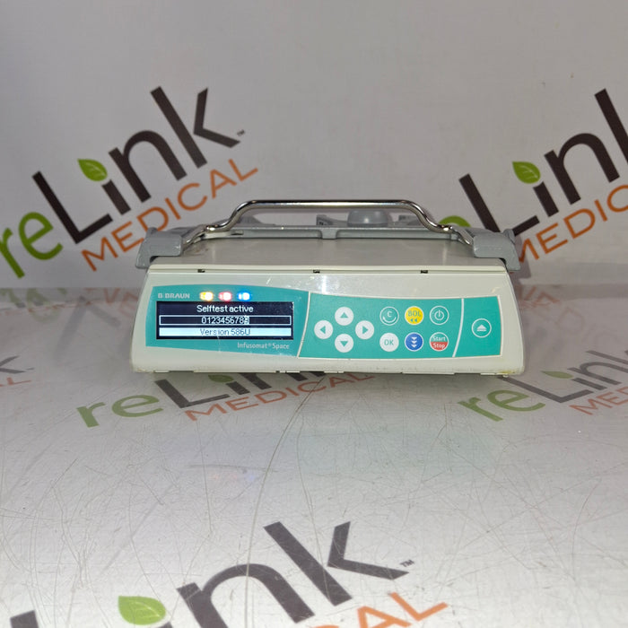 B. Braun Infusomat Space w/Pole Clamp & AC Adapter Infusion Pump