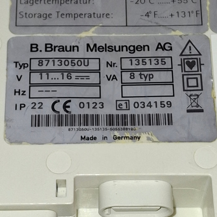 B. Braun Infusomat Space w/Pole Clamp Infusion Pump