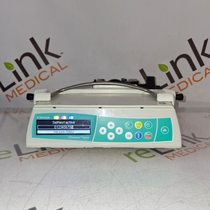 B. Braun Infusomat Space w/Pole Clamp Infusion Pump
