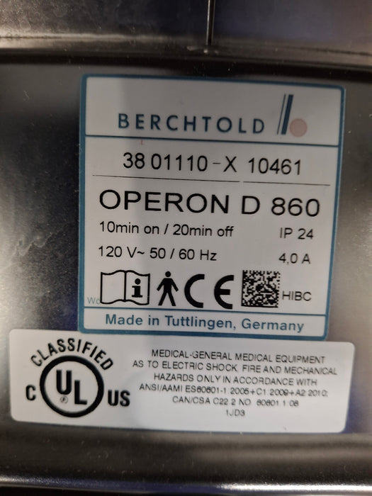 Berchtold Operon D 860 Surgical Table