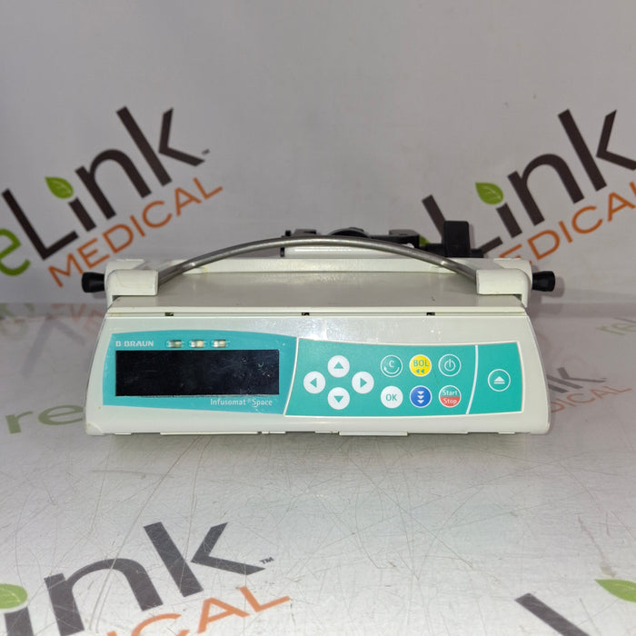 B. Braun Infusomat Space w/Pole Clamp & AC Adapter Infusion Pump