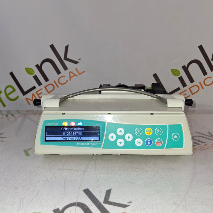 B. Braun Infusomat Space w/Pole Clamp & AC Adapter Infusion Pump