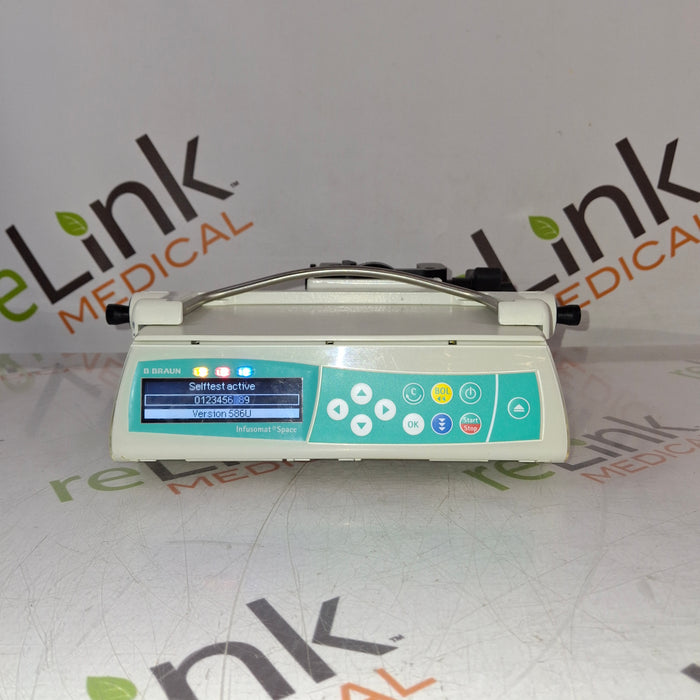 B. Braun Infusomat Space w/Pole Clamp & AC Adapter Infusion Pump