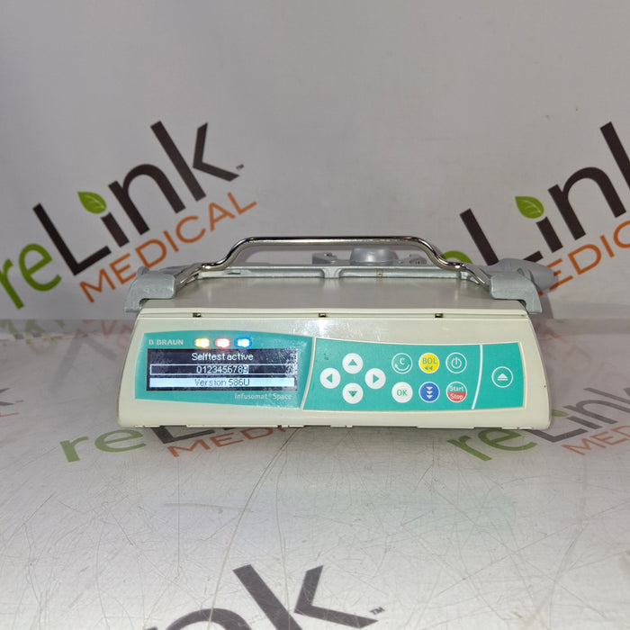 B. Braun Infusomat Space w/Pole Clamp & AC Adapter Infusion Pump
