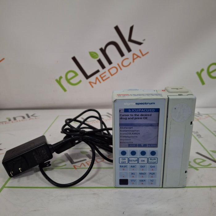 Baxter Sigma Spectrum 6.05.13 with Non-Wireless Battery Infusion Pump