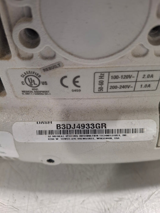 GE Healthcare Dash 4000 - Masimo SpO2 Patient Monitor