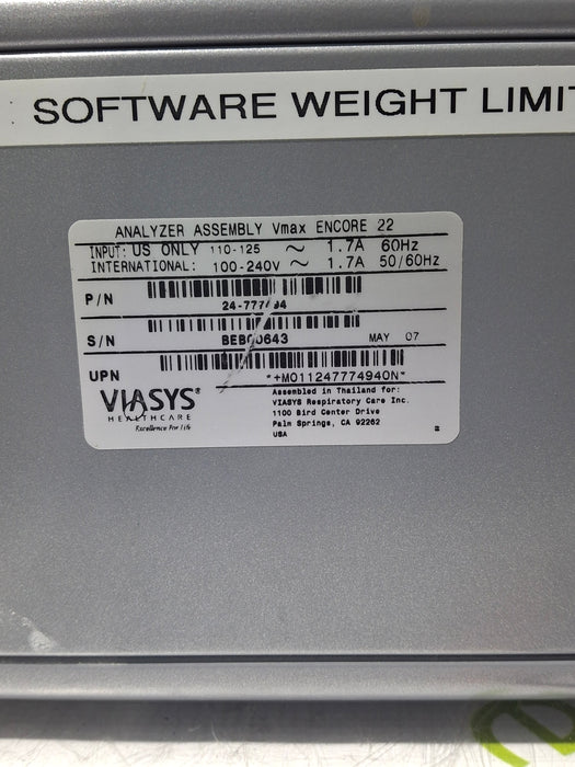 CareFusion 24-777494 Vmax Encore 22 Analyzer Assembly