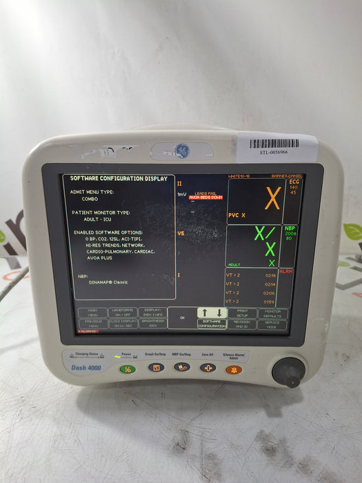 GE Healthcare Dash 4000 - GE/Nellcor SpO2 Patient Monitor