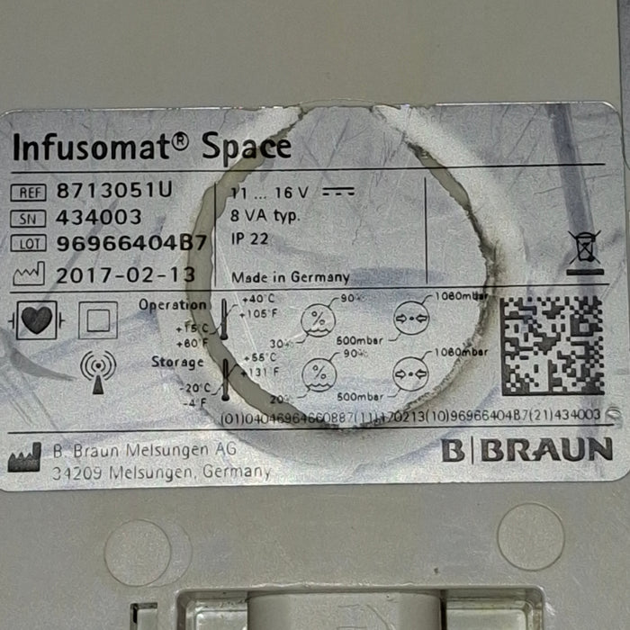 B. Braun Infusomat Space Infusion Pump