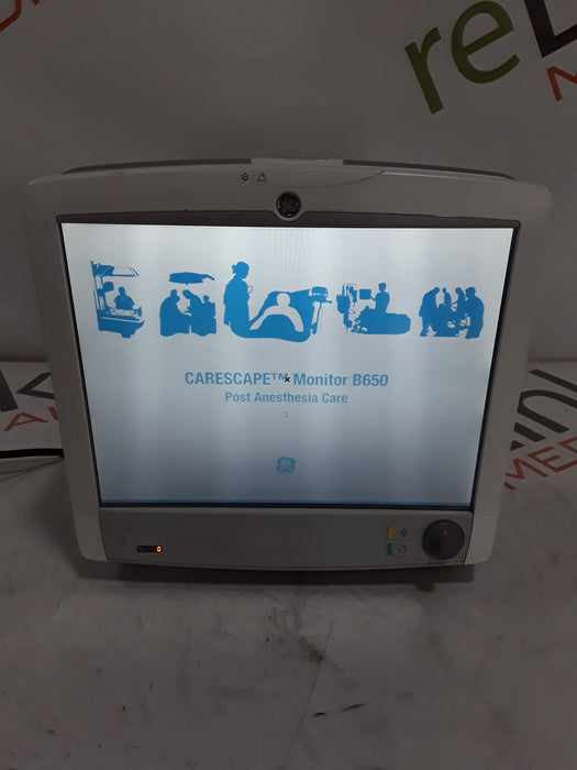 GE Healthcare Carescape B650 Post Anesthesia Care Patient Monitor