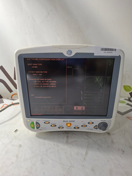 GE Healthcare Dash 5000 - Masimo SpO2 Patient Monitor