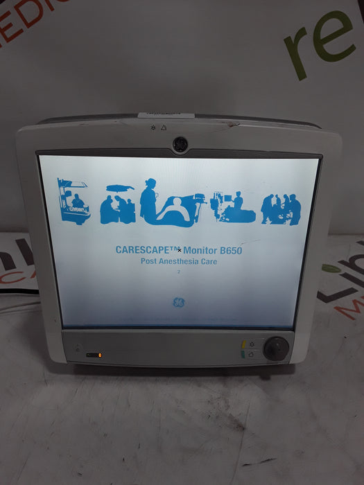 GE Healthcare Carescape B650 Post Anesthesia Care Patient Monitor