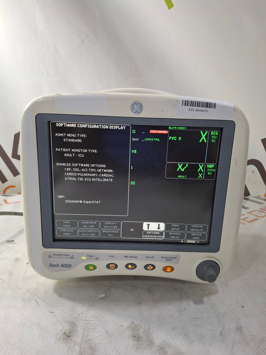GE Healthcare Dash 4000 - Masimo SpO2 Patient Monitor
