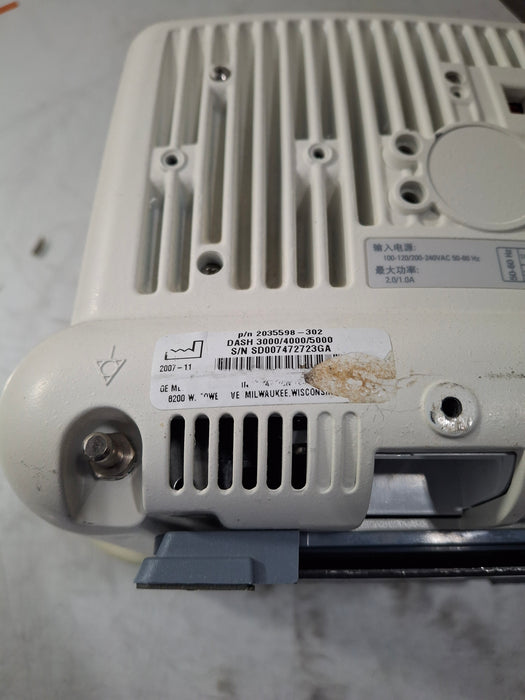 GE Healthcare Dash 5000 - Masimo SpO2 Patient Monitor