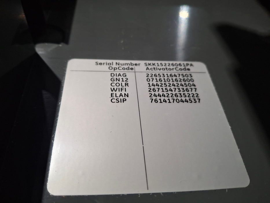 GE Healthcare MAC 3500 ECG