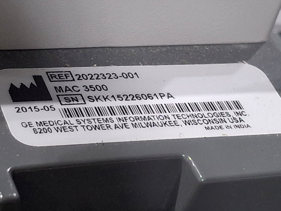 GE Healthcare MAC 3500 ECG