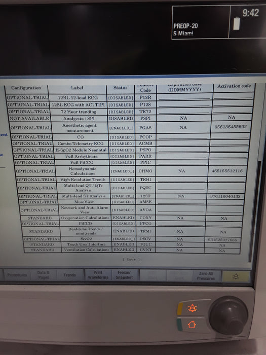 GE Healthcare Carescape B650 Post Anesthesia Care Patient Monitor