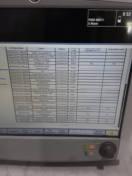 GE Healthcare Carescape B650 Post Anesthesia Care Patient Monitor