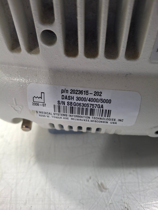 GE Healthcare Dash 4000 - Masimo SpO2 Patient Monitor