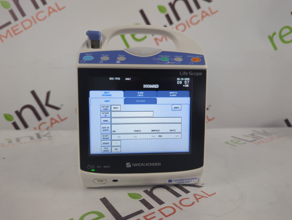 Nihon Kohden BSM-1733 Life Scope PT Transport Patient Monitor