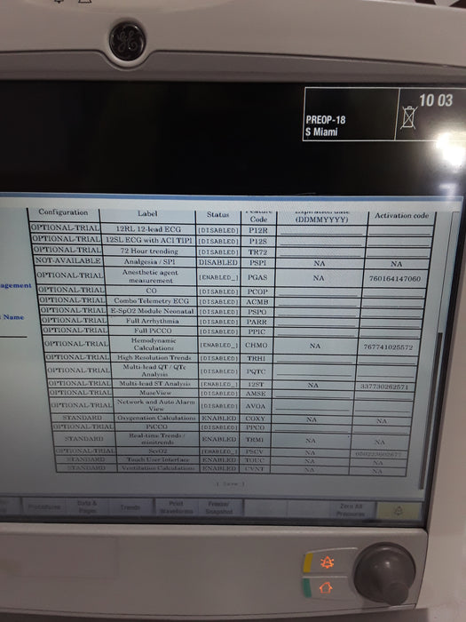 GE Healthcare Carescape B650 Post Anesthesia Care Patient Monitor