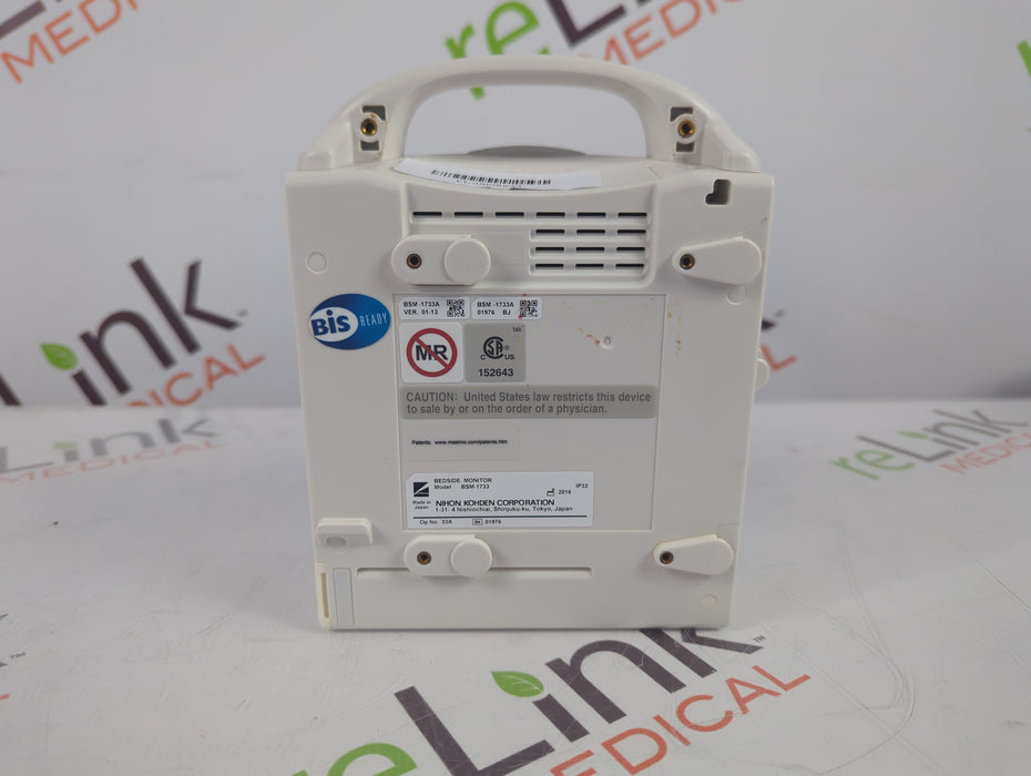 Nihon Kohden BSM-1733 Life Scope PT Transport Patient Monitor