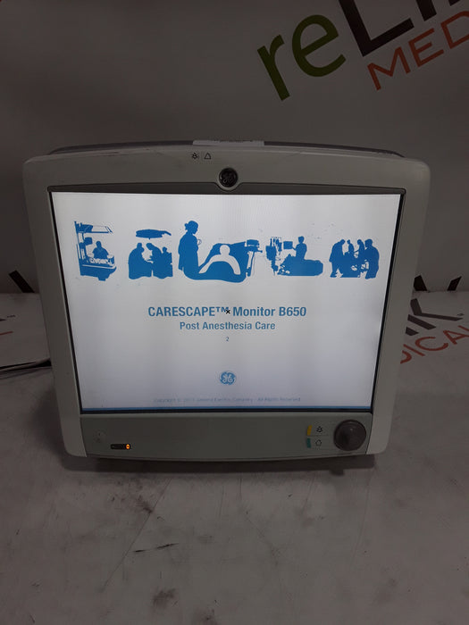 GE Healthcare Carescape B650 Post Anesthesia Care Patient Monitor