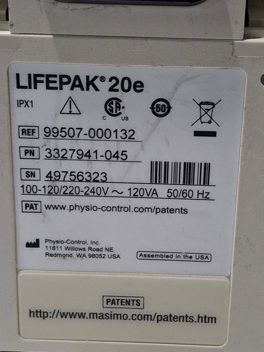 Physio-Control LifePak 20e Defibrillator