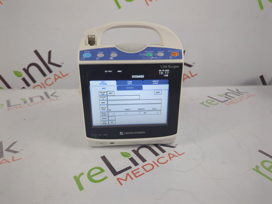 Nihon Kohden BSM-1733 Life Scope PT Transport Patient Monitor