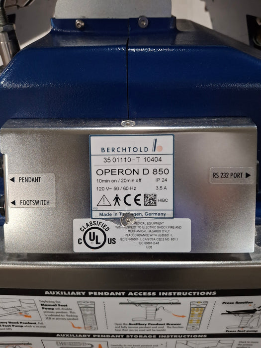 Berchtold Operon D 850 Surgical Table