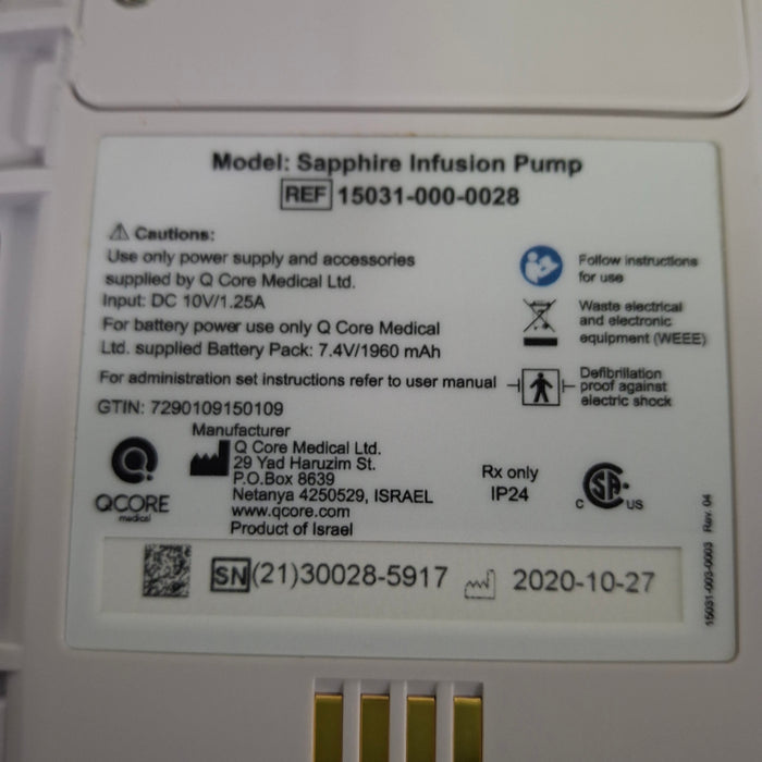 QCore Medical Sapphire Multi-Therapy Infusion Pump