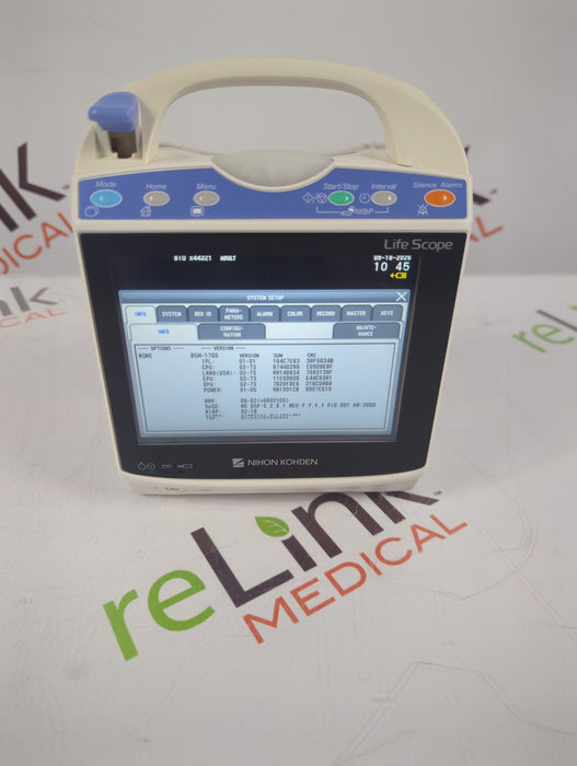 Nihon Kohden BSM-1733 Life Scope PT Transport Patient Monitor