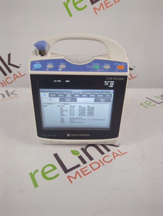 Nihon Kohden BSM-1733 Life Scope PT Transport Patient Monitor