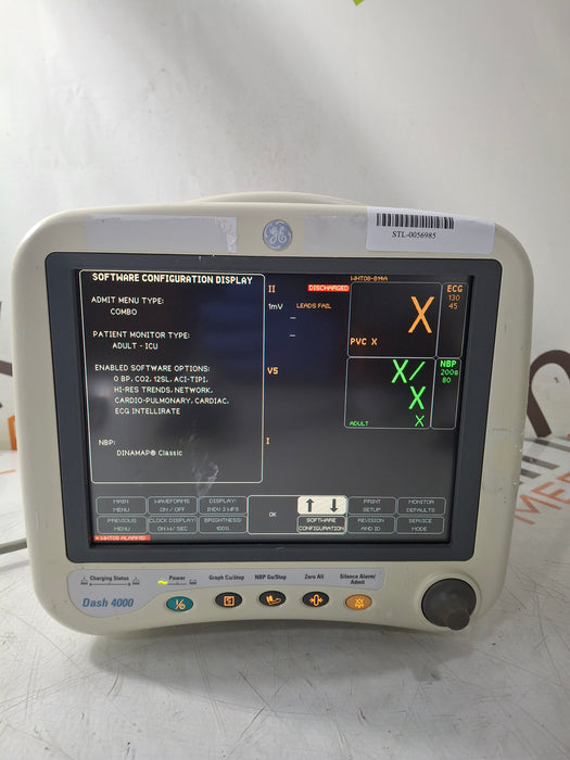 GE Healthcare Dash 4000 - Masimo SpO2 Patient Monitor